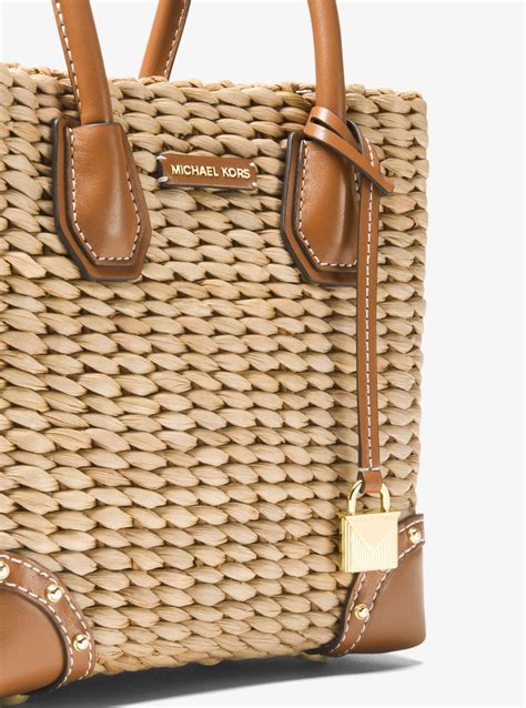 michael michael kors malibu woven straw crossbody|Malibu Woven Straw Tote Bag .